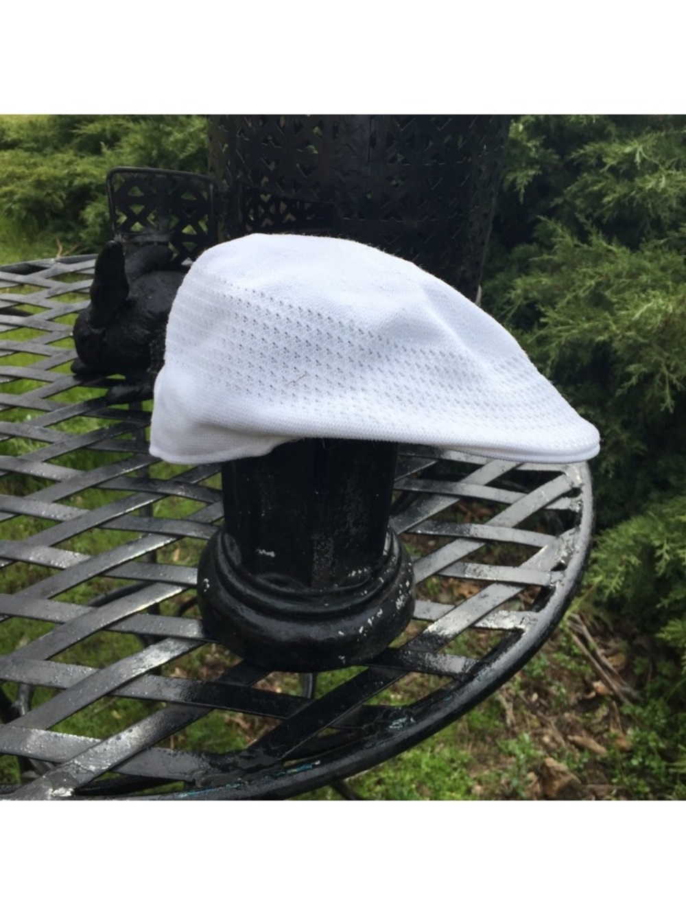 U.S. Polo Assn. White Men’s Knit Ivy Cap